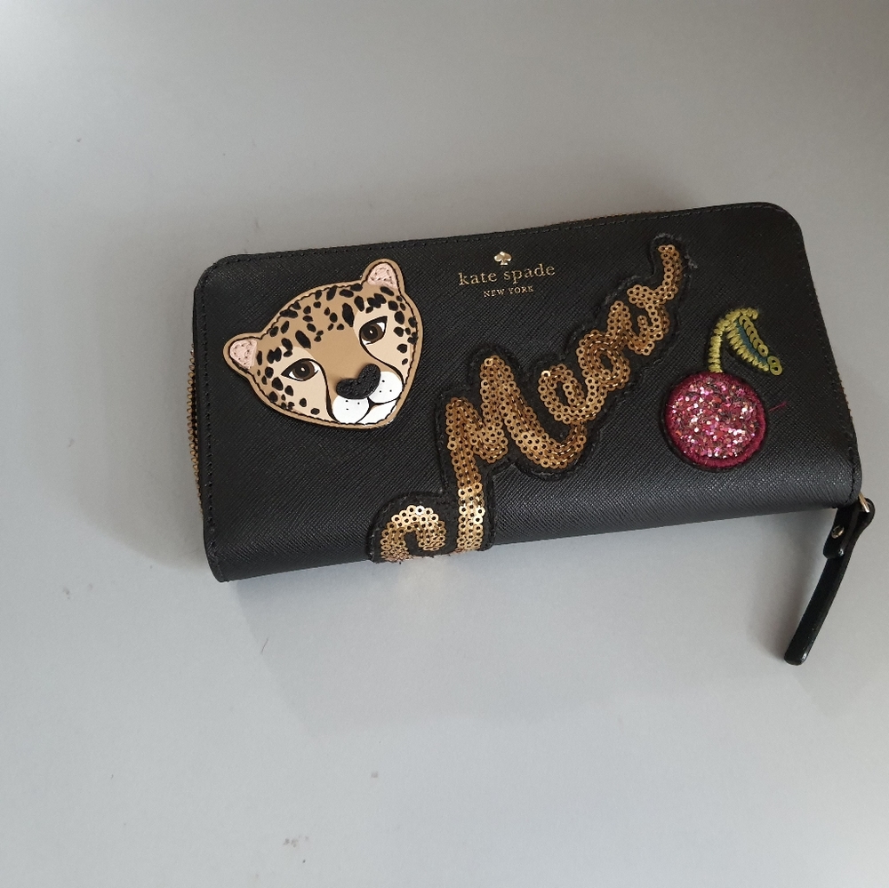 Kate Spade Run Wild Leopard Wallet